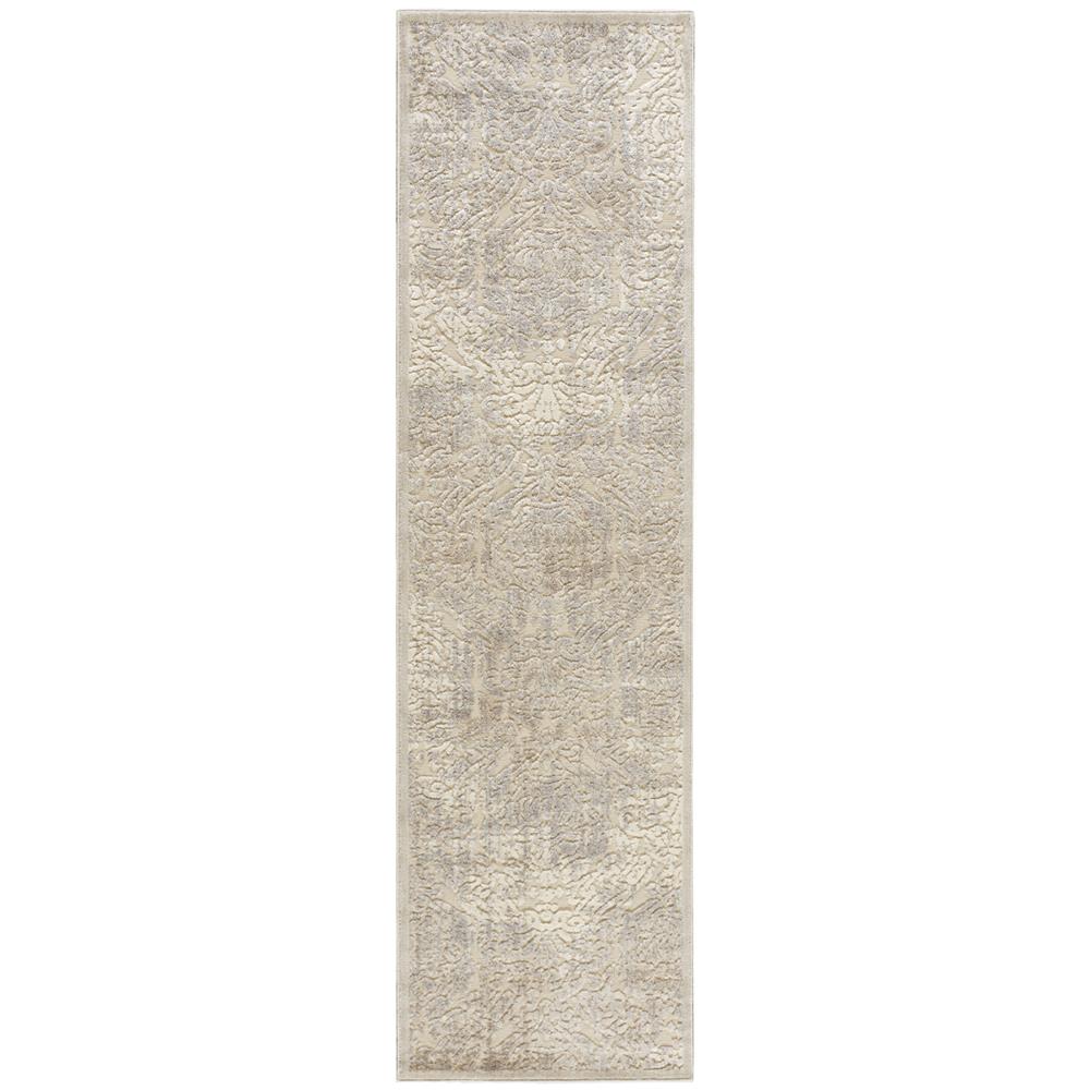 Nourison GIL09 Graphic Illusions 2 Ft. x 5 Ft.9 In. Indoor/Outdoor Runner Rug in  Ivory